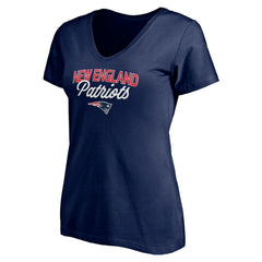 New England Patriots Women's Depth Chart V-Neck T-Shirt | NFL Online
