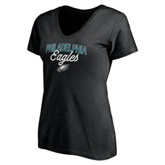 Philadelphia Eagles Women's Depth Chart V-Neck T-Shirt | NFL Outlet