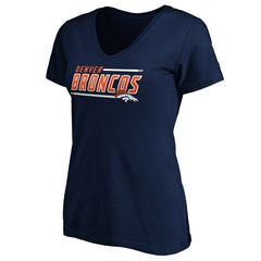 Denver Broncos Women's Mascot In Bounds V-Neck T-Shirt | NFL Online