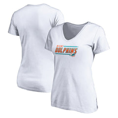 Miami Dolphins Women's Mascot In Bounds V-Neck T-Shirt | NFL Sale