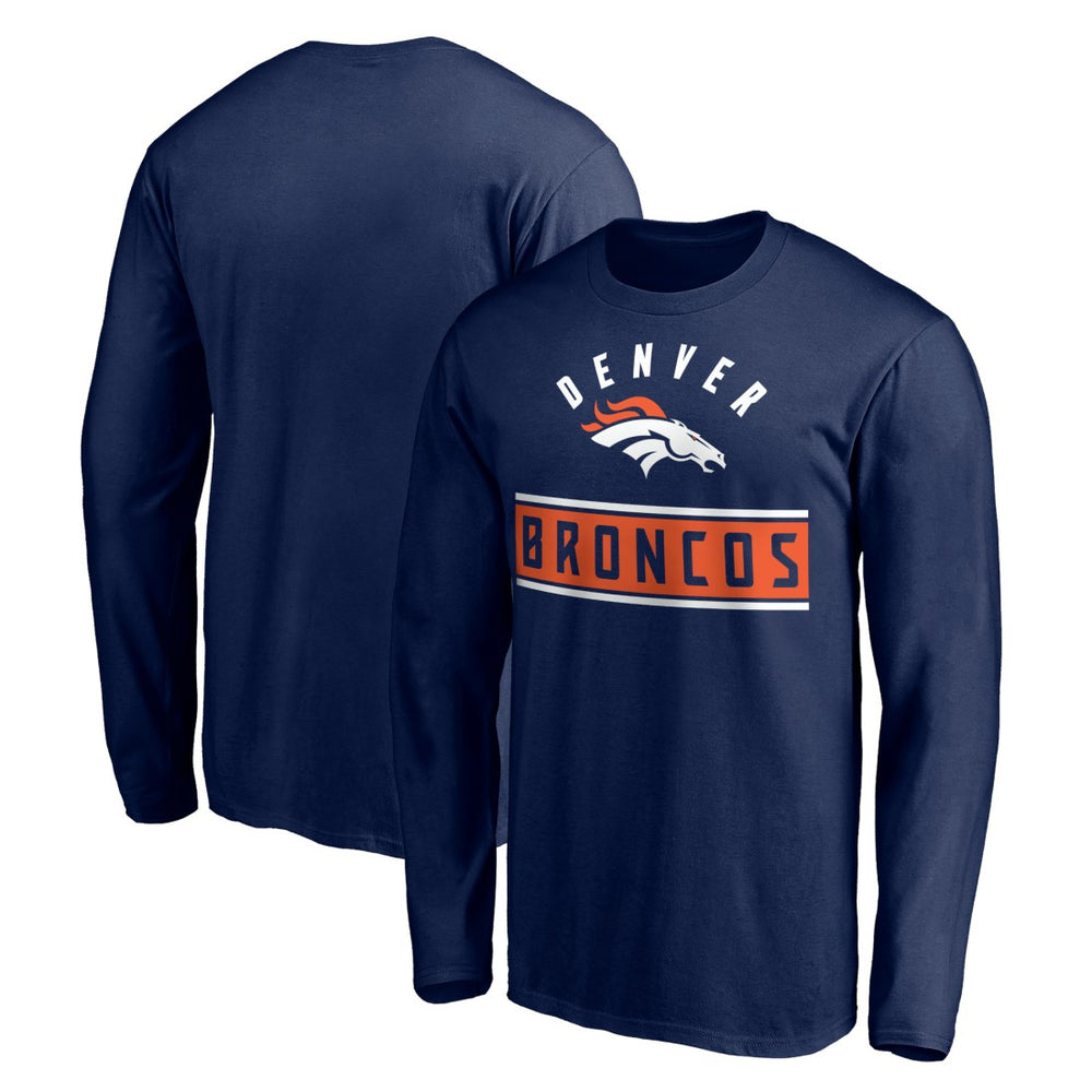 Denver Broncos Team Arch Knockout Long Sleeve T-Shirt | NFL Outlet
