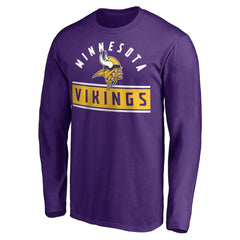 Minnesota Vikings Team Arch Knockout Long Sleeve T-Shirt | NFL US