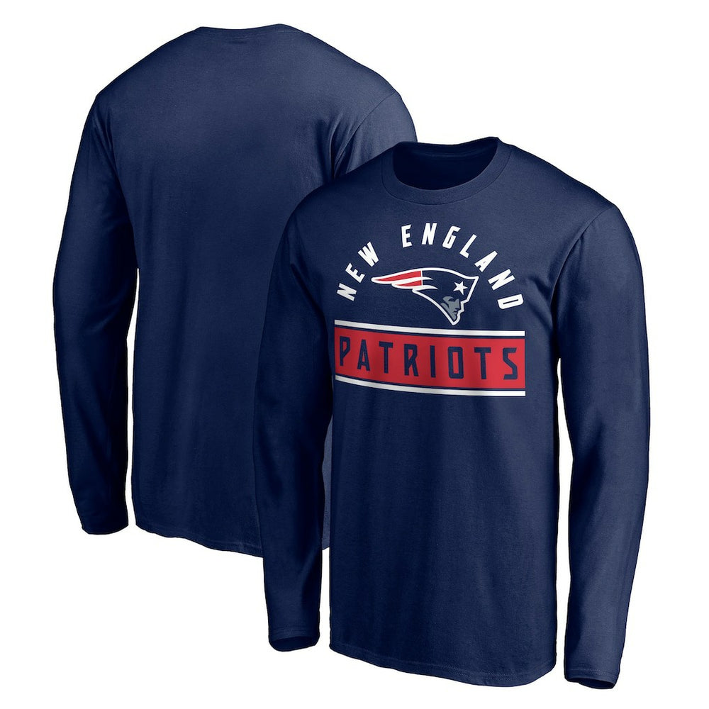 New England Patriots Team Arch Knockout Long Sleeve T-Shirt | NFL Hot