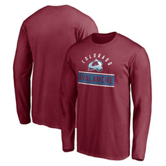 Colorado Avalanche Team Arch Knockout Long Sleeve T-Shirt - NHL T-shirts
