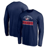 Columbus Blue Jackets Team Arch Knockout Long Sleeve T-Shirt - NHL T-shirts
