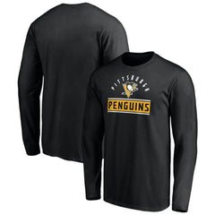 Pittsburgh Penguins Team Arch Knockout Long Sleeve T-Shirt - NHL T-shirts