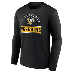 Pittsburgh Penguins Team Arch Knockout Long Sleeve T-Shirt - NHL T-shirts