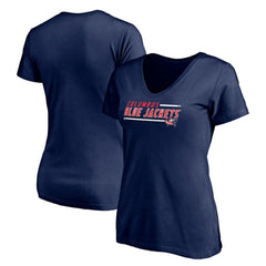 Columbus Blue Jackets Women's Mascot In Bounds V-Neck T-Shirt - NHL T-shirts