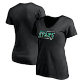 Dallas Stars Women's Mascot In Bounds V-Neck T-Shirt - NHL T-shirts