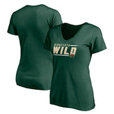 Minnesota Wild Women's Mascot In Bounds V-Neck T-Shirt - NHL T-shirts