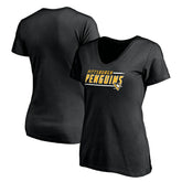 Pittsburgh Penguins Women's Mascot In Bounds V-Neck T-Shirt - NHL T-shirts