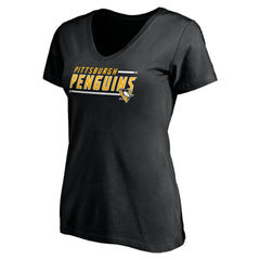 Pittsburgh Penguins Women's Mascot In Bounds V-Neck T-Shirt - NHL T-shirts