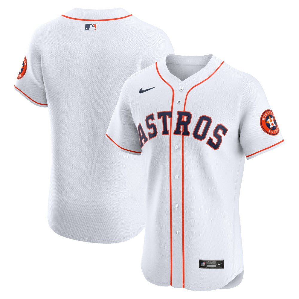 Houston Astros Nike Home Vapor Premier Elite Patch Jersey - MLB Jerseys