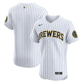Milwaukee Brewers Nike Alternate Vapor Premier Elite Patch Jersey - MLB Jerseys