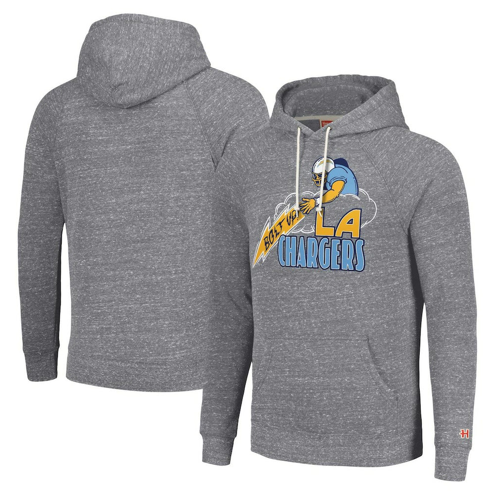 Los Angeles Chargers Homage Unisex Hyperlocal Raglan Pullover Hoodie | NFL Sale