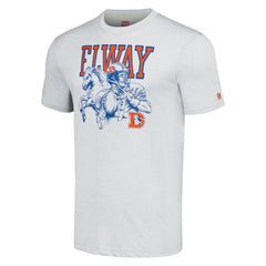 Denver Broncos John Elway Homage Unisex Unisex Caricature Retired Player Tri-Blend T-Shirt | NFL Online