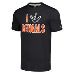 Cincinnati Bengals Homage Unisex The NFL ASL Collection by Love Sign Tri-Blend T-Shirt | NFL Hot