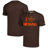 Cleveland Browns Homage Unisex The NFL ASL Collection by Love Sign Tri-Blend T-Shirt | NFL Near me