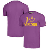 Minnesota Vikings Homage Unisex The NFL ASL Collection by Love Sign Tri-Blend T-Shirt | NFL Online