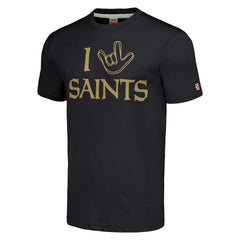 New Orleans Saints Homage Unisex The NFL ASL Collection by Love Sign Tri-Blend T-Shirt | NFL Sale