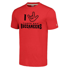 Tampa Bay Buccaneers Homage Unisex The NFL ASL Collection by Love Sign Tri-Blend T-Shirt | NFL New