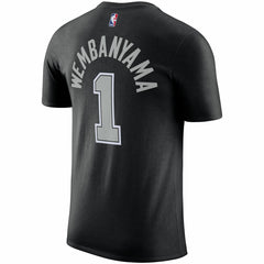 Black Victor Wembanyama San Antonio Spurs Jordan Brand 2022/23 Statement Edition Name & Number T-Shirt | NBA