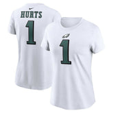 Philadelphia Eagles Jalen Hurts Women's Player Name & Number T-Shirt | NFL Near me