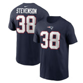 New England Patriots Rhamondre Stevenson Player Name & Number T-Shirt | NFL New