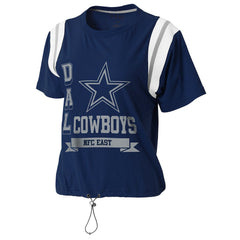 Dallas Cowboys WEAR by Erin Andrews Women's Cinched Colorblock T-Shirt | NFL Sale