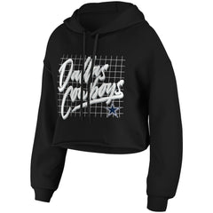 Dallas Cowboys WEAR by Erin Andrews Women's Domestic Cropped Pullover Hoodie | NFL Outlet