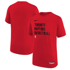Red Toronto Raptors Youth Essential Practice T-Shirt | NBA