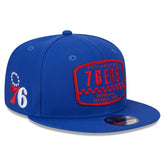Royal Philadelphia 76ers Rally Drive Finish Line Patch 9FIFTY Snapback Hat | NBA