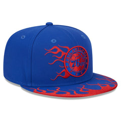 Royal Philadelphia 76ers Rally Drive Flames 9FIFTY Snapback Hat | NBA