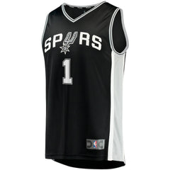 Black Victor Wembanyama San Antonio Spurs Fast Break Replica Jersey | NBA