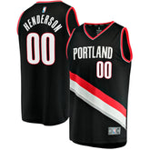 Black Scoot Henderson Portland Trail Blazers Fast Break Replica Jersey | NBA