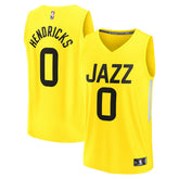 Yellow Taylor Hendricks Utah Jazz Fast Break Replica Jersey | NBA