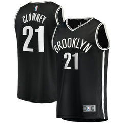 Black Noah Clowney Brooklyn Nets Fast Break Replica Jersey | NBA