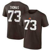Cleveland Browns Joe Thomas Retired Player Icon Name & Number T-Shirt | NFL Hot