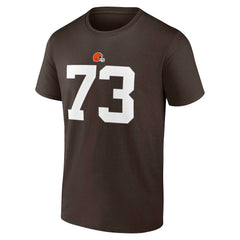 Cleveland Browns Joe Thomas Retired Player Icon Name & Number T-Shirt | NFL Hot