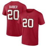 Tampa Bay Buccaneers Ronde Barber Retired Player Icon Name & Number T-Shirt | NFL Sale