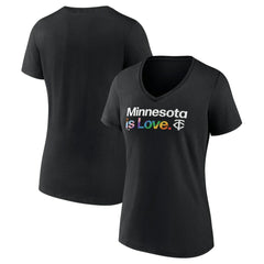 Minnesota Twins Women's City Pride V-Neck T-Shirt - MLB T-shirts