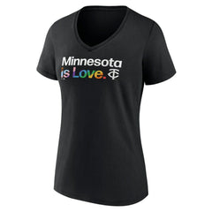 Minnesota Twins Women's City Pride V-Neck T-Shirt - MLB T-shirts