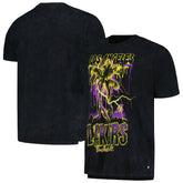 Black Los Angeles Lakers The Wild Collective Unisex Tour Band T-Shirt | NBA