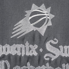Gray Phoenix Suns The Wild Collective Women's Embroidered Fleece Raglan Short Sleeve Pullover Sweatshirt | NBA