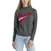 Boston Red Sox Lusso Women's Serena Raglan Pullover Sweater - MLB Pullover
