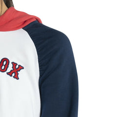 Boston Red Sox Lusso Women's Marlowe Tri-Blend Raglan Pullover Hoodie - MLB Hoodies