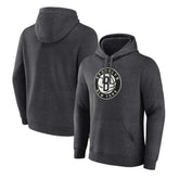 Heather Charcoal Brooklyn Nets Primary Logo Pullover Hoodie | NBA