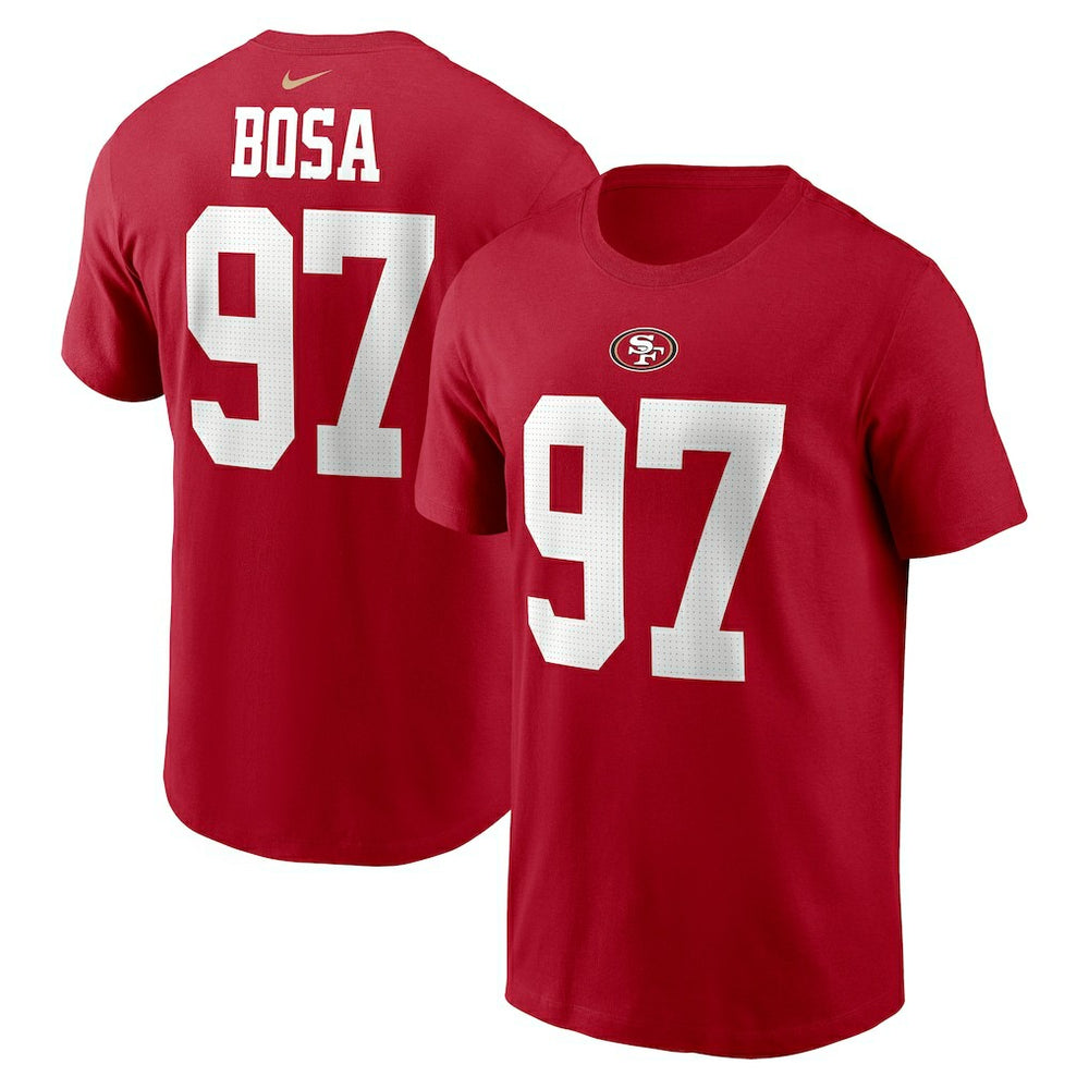San Francisco 49ers Nick Bosa Player Name & Number T-Shirt | NFL New