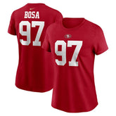 San Francisco 49ers Nick Bosa Women's Player Name & Number T-Shirt | NFL Hot