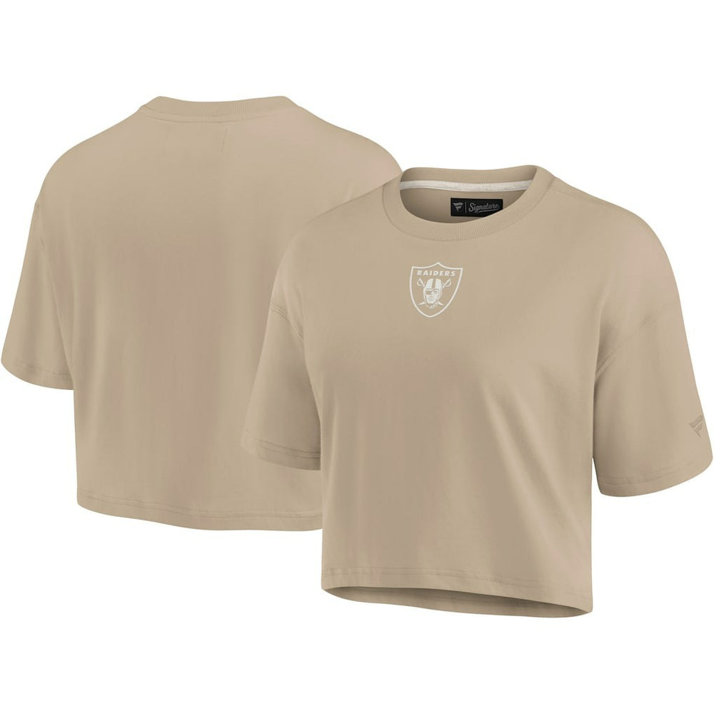 Las Vegas Raiders Women's Elements Super Soft Boxy Cropped T-Shirt | NFL Online